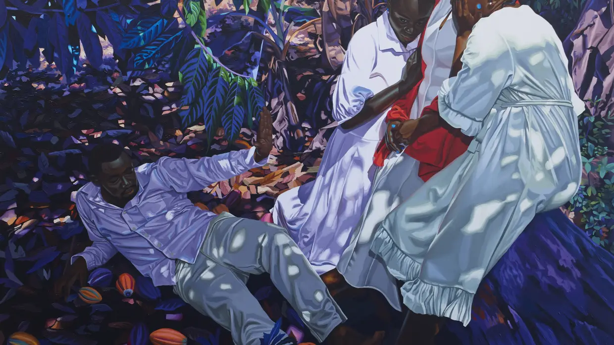 This rising painter reimagines Renaissance art in a cocoa plantation in Cameroon