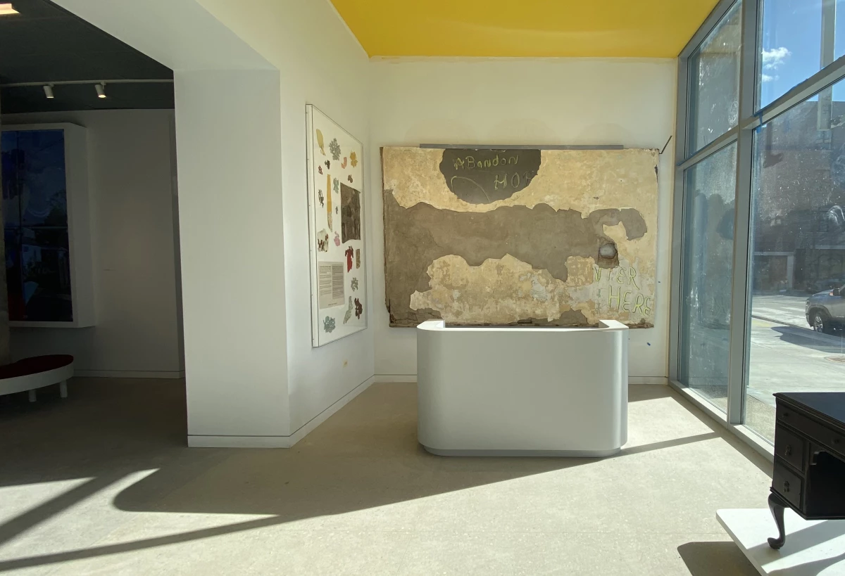 The lobby of the National Public Housing Museum, located in Chicago, Illinois.