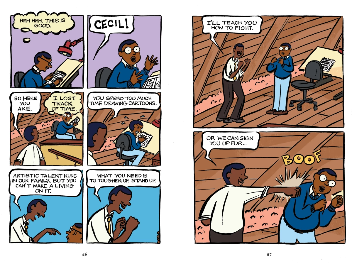 Pages from Jonathan Todd's Timid. 