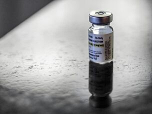 <em>Davis now pays out of pocket for a compounded medicine, seen here, through an online pharmacy.</em>