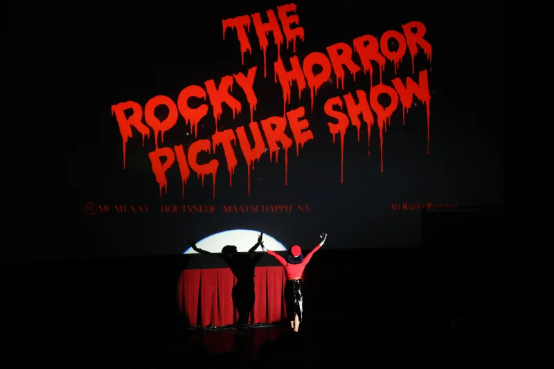 "Happy To Be Here" cast member performs during the screening of The Rocky Horror Picture Show during the 2025 TCM Classic Film Festival at TCL Chinese Theatre on April 25 in Hollywood, California. Jesse Grant/Getty Images "Happy To Be Here" cast member performs during the screening of The Rocky Horror Picture Show during the 2025 TCM Classic Film Festival at TCL Chinese Theatre on April 25 in Hollywood, California. Jesse Grant/Getty Images