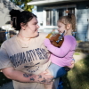 Jayeleauna Lewis and her 3-year-old daughter are from Indiana. When Lewis learned that her state does not replace stolen benefits, she recalled a SNAP worker recommending she go to food pantries for the rest of the month. 