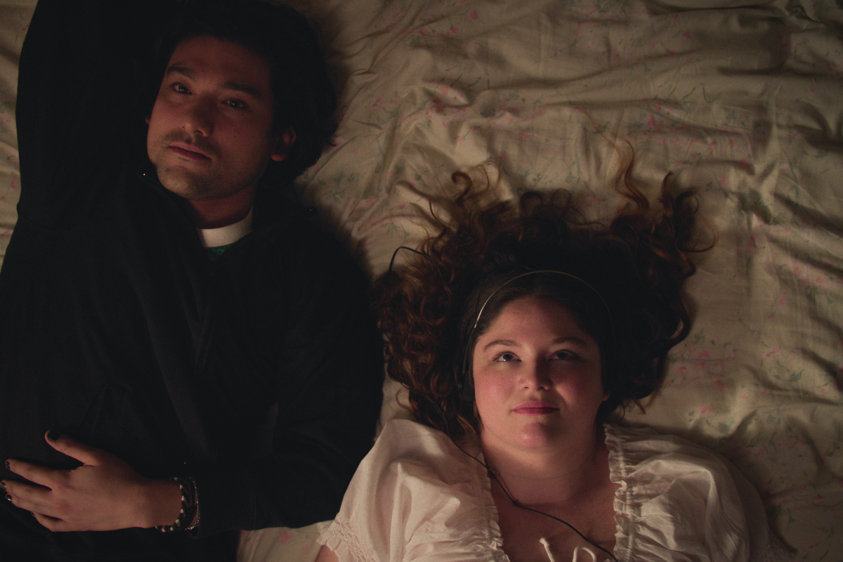 Will Sharpe and Meg Stalter in Too Much.