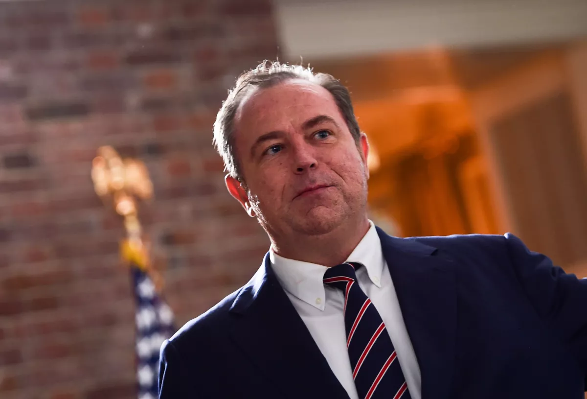 Newsmax Media CEO Christopher Ruddy, shown here in 2018, was the focus of a court hearing in a lawsuit brought by Dominion Voting Systems against the network. Dominion is suing Newsmax for defamation over false claims of election fraud broadcast on the network following the 2020 presidential election.