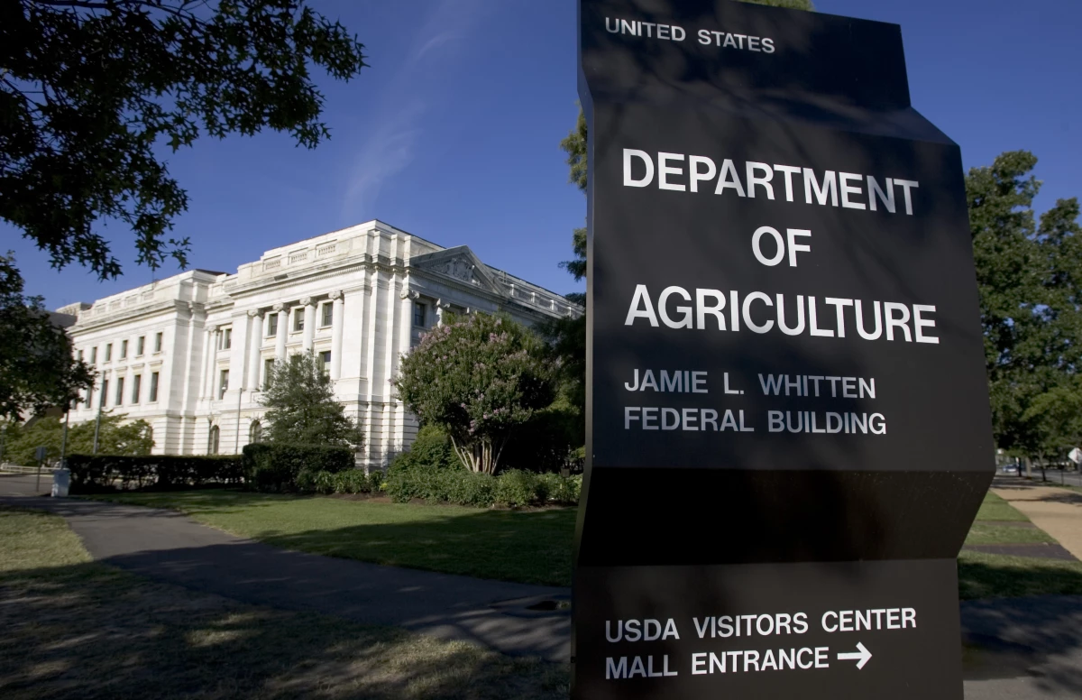 The U.S. Department of Agriculture building is shown in Washington, D.C.