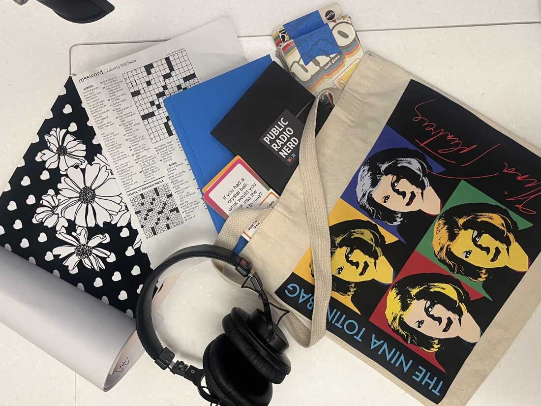 Weekend Edition staff curated an analog bag for host Ayesha Rascoe.