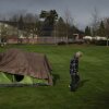 A homeless person walks near an elementary school in Grants Pass, Ore., on March 23. The rural city became the unlikely face of the nation's homelessness crisis when it asked the U.S. Supreme Court to uphold its anti-camping laws.