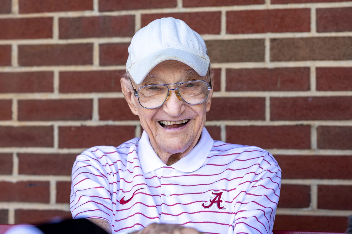 Eddie Conyers, at age 97, has stopped officiating at the University of Alabama. But he's still involved: he oversees the scheduling of the practice officials and mentoring them from the sidelines.