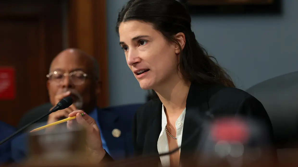 In this file photo, Rep. Marie Gluesenkamp Perez (D-Wash.) listens at a House Appropriations Committee hearing on July 14, 2026 in Washington, DC. Gluesenkamp Perez is seeking reelection in one of the most competitive seats in the country.