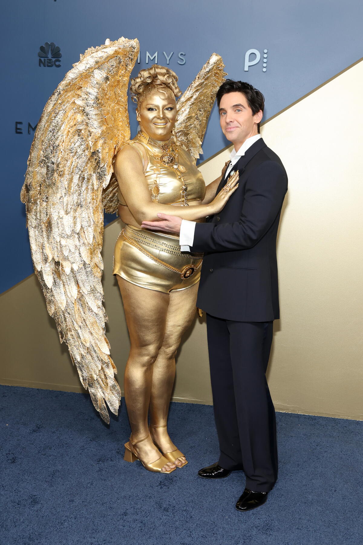 See the Emmys 2026 red carpet looks 4 Megan Stalter and Paul W. Downs attend the Emmy Awards.