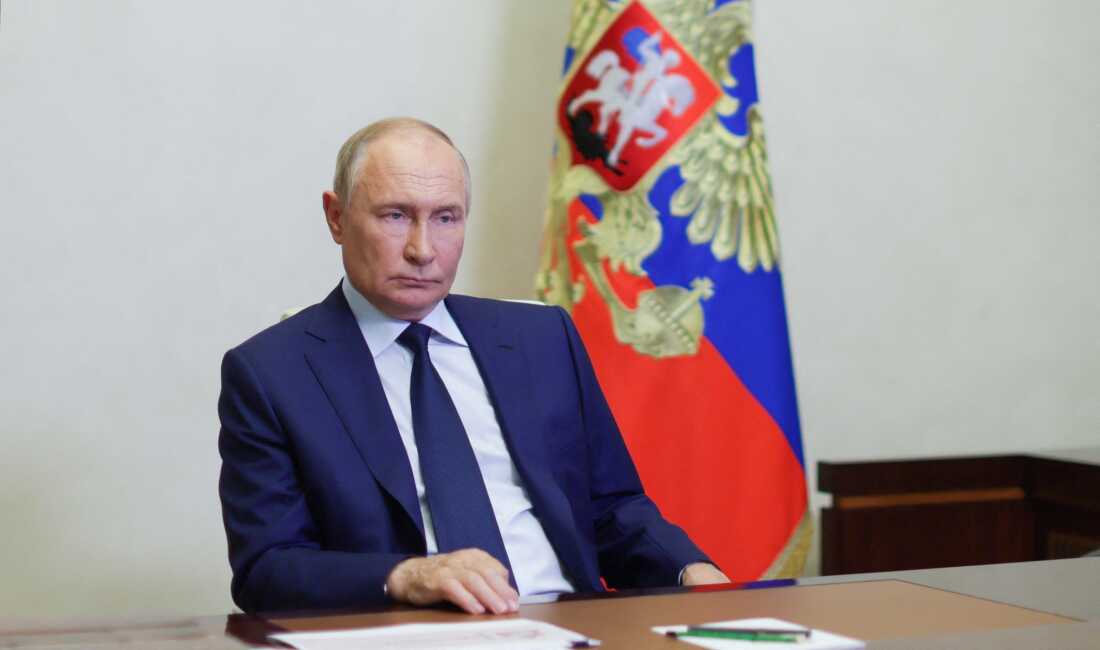 In this pool photograph distributed by Russian state owned Sputnik agency, Russia's President, Vladimir Putin attends a remote meeting with Kursk Region Governov via video call in Moscow, on Friday. Ukraine's incursion into Russia appears to be an unprecedented assault which experts say could aim to draw Russian resources away from other areas or to undermine morale.