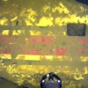In this May 2024 image provided by Garry Kozak, remains of what experts believe to be is a 10-seat Jet Commander aircraft that disappeared in 1971 rest on the floor of Lake Champlain off Juniper Island, Vt.