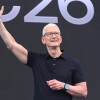 CEO Tim Cook waves during the annual World Wide Developers Conference at Apple's headquarters in Cupertino, Calif., Monday, June 8, 2026.