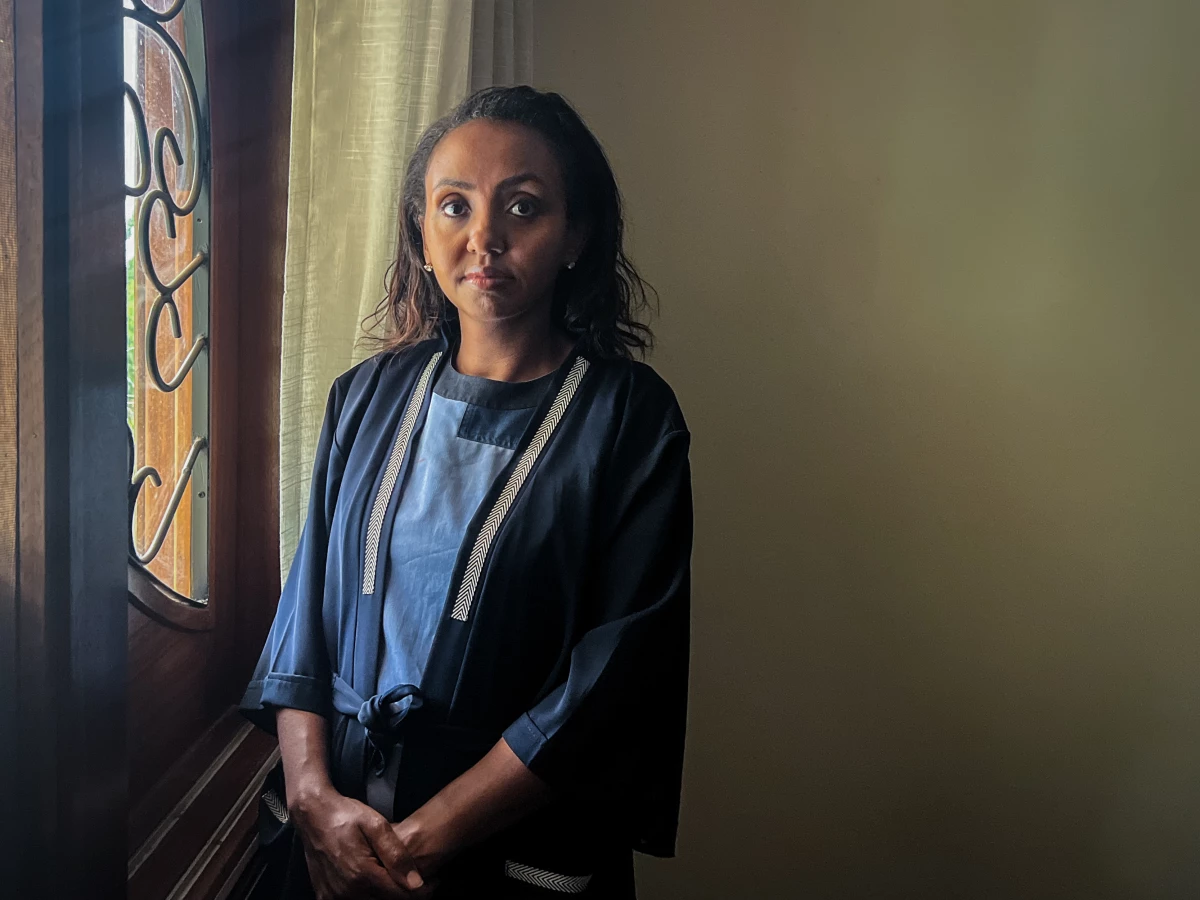 Dr. Tsion Firew at her home in Kigali, Rwanda, on Oct. 3. A year ago, Rwanda announced the country's first Marburg outbreak — a deadly virus that's a cousin to Ebola. Firew, who is chair of emergency medicine at Africa Health Sciences University in Rwanda, was afraid for herself and her kids. She sent them away, updated her life insurance — and helped quash the outbreak.