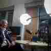 Alice Weidel, parliamentary group leader, party chair and candidate for chancellor of Germany's AfD, prepares for a live X interview with U.S. billionaire Elon Musk in her office in the Jakob Kaiser House in Berlin, on Thursday.