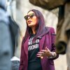 Far-right activist Laura Loomer speaks to the media prior to the beginning of former President Donald Trump's Trial at Manhattan Criminal Court on April 15 in New York City.