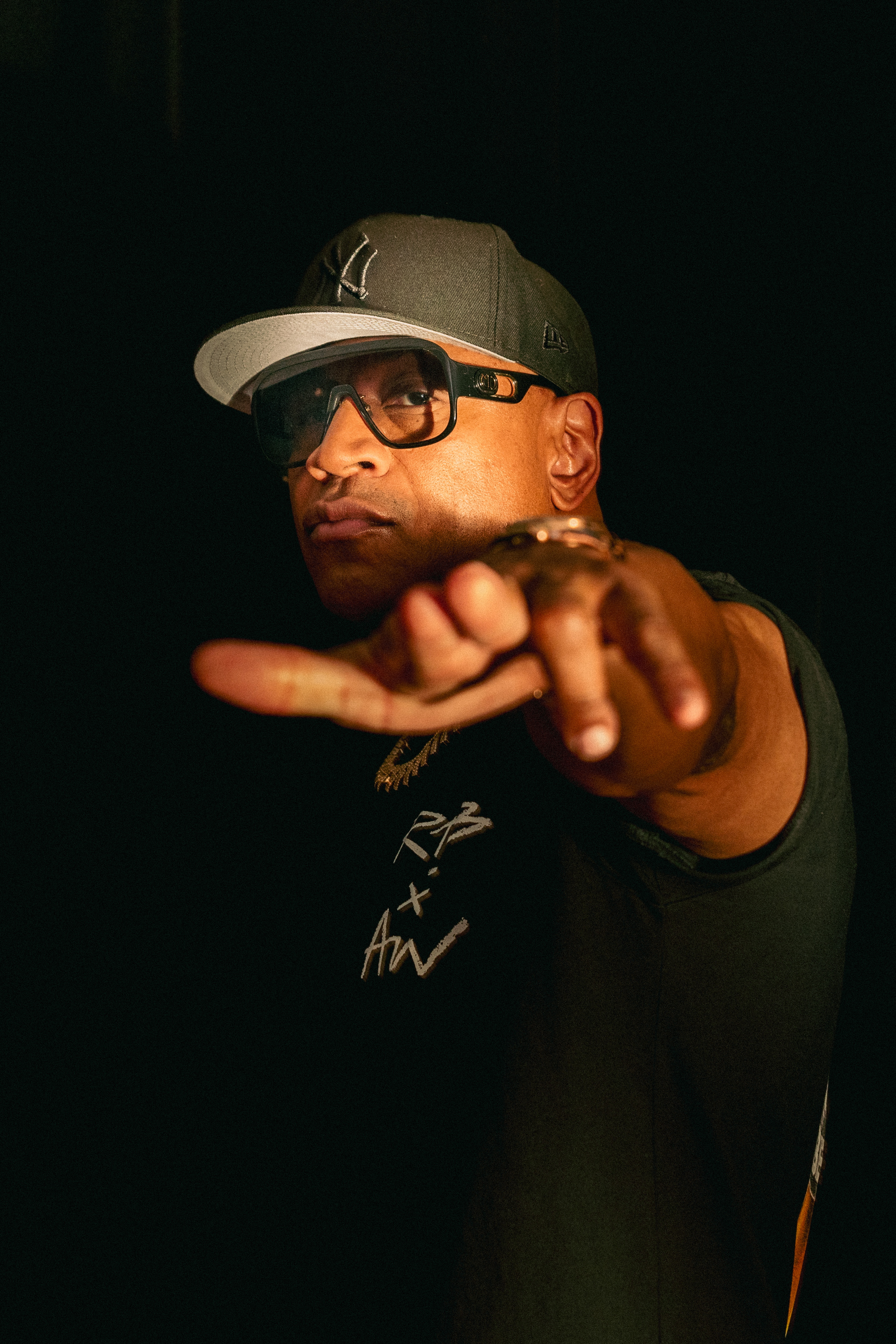 American rapper and actor LL Cool J poses for a portrait in New York, NY, on Wednesday, August 14, 2024. He joined <em>Morning Edition</em> to discuss his return to rap after 11 years.