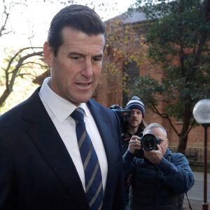 FILE - Ben Roberts-Smith arrives at the Federal Court in Sydney, Australia, on June 9, 2021.