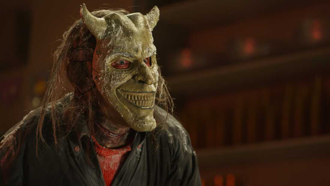 Ethan Hawke as The Grabber in Black Phone 2.