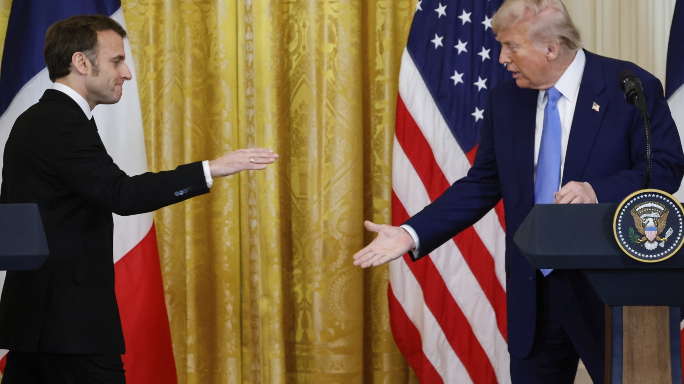 Trump and Macron, the duo redefining 'awkward diplomatic handshakes'