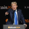 President Donald Trump, at the time on the campaign trail seeking reelection, speaks at the Bitcoin 2024 Conference Saturday, July 27, 2024, in Nashville, Tenn.