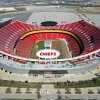 Pictured, is a general view of Arrowhead Stadium, in Kansas City, Missouri, which will be hosting some of the World Cup matches this summer.
