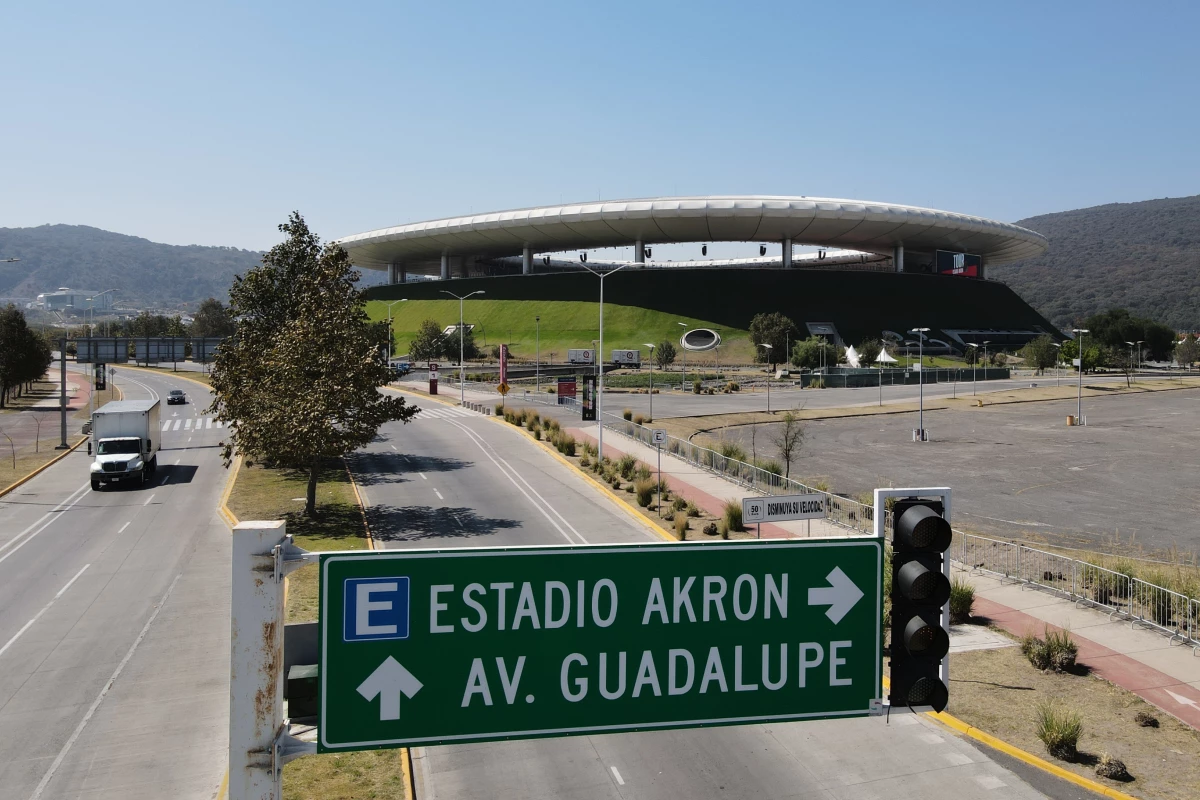 Akron Stadium, a venue for the 2026 FIFA World Cup, stands in Guadalajara, Mexico, Tuesday, Feb. 24, 2026.