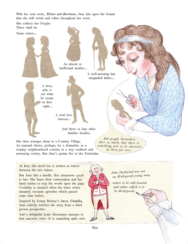A page from Patchwork: A Graphic Biography of Jane Austen.