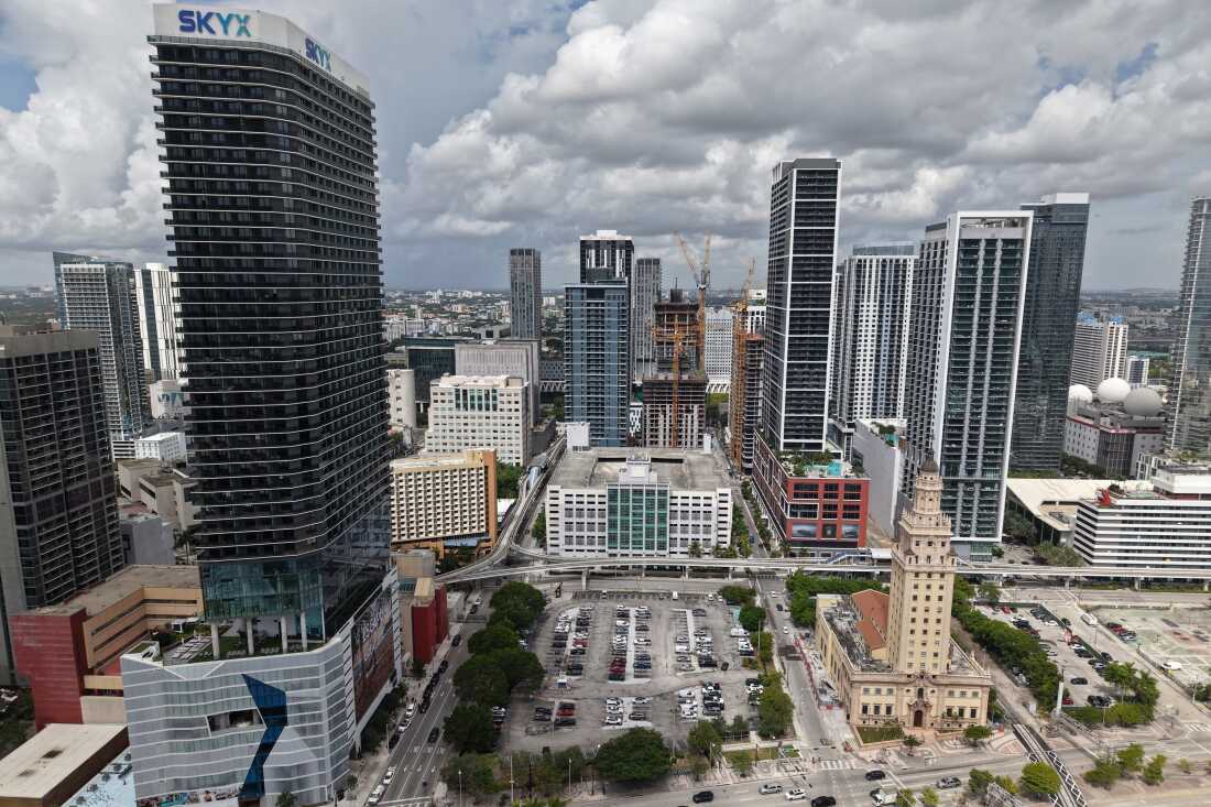 A parking lot in Miami is the planned site of Trump's future presidential library.