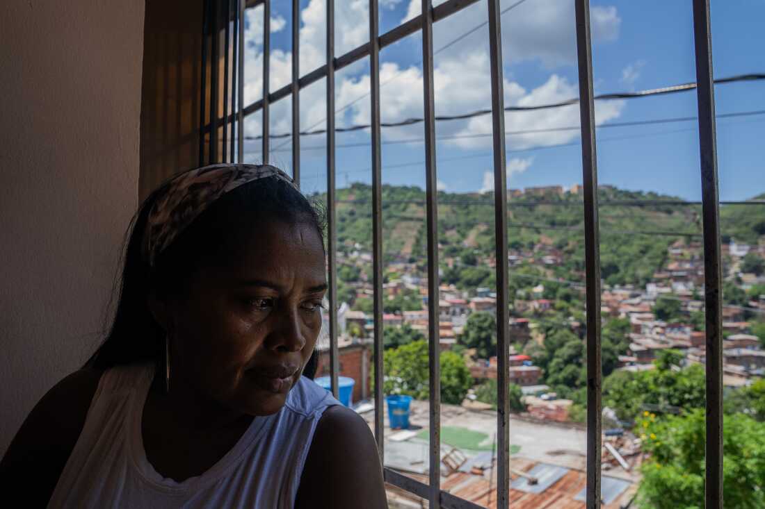 Percy Tordecilla at her home in Caracas.  