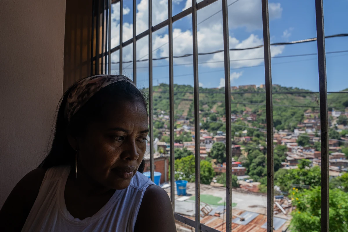 Percy Tordecilla at her home in a neighborhood of Caracas.