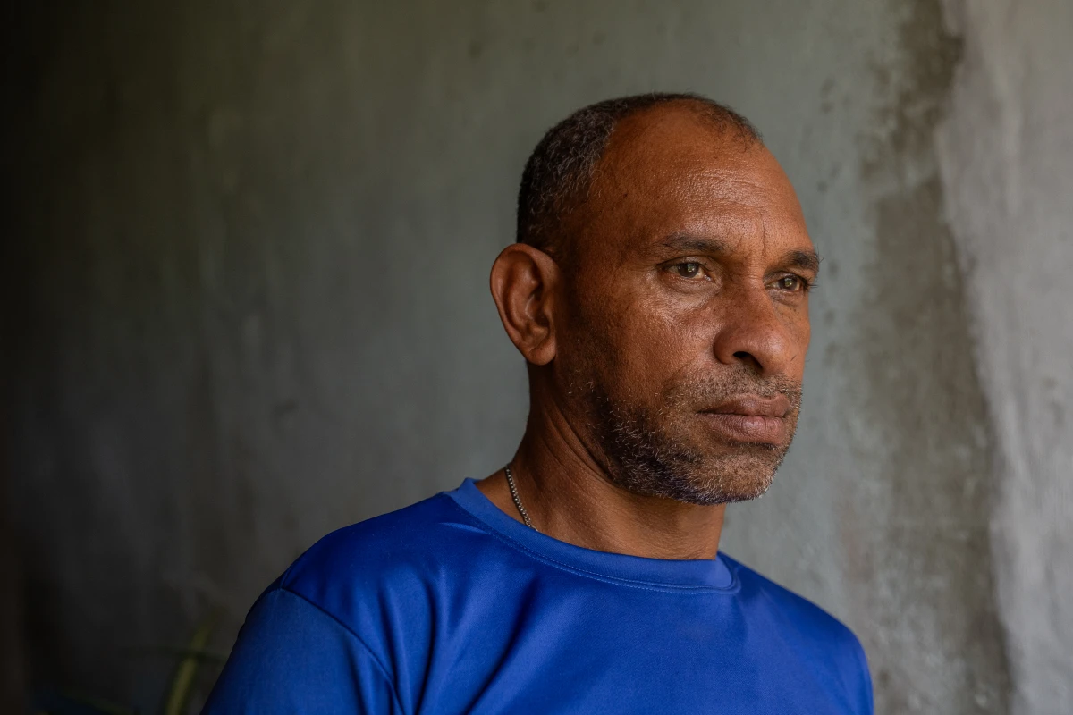 Johan Salasin in Tamarindo, Guarenas a neighborhood outside of Caracas. He's thinking of leaving Venezuela following the disputed presidential election and yet another wave of political repression.