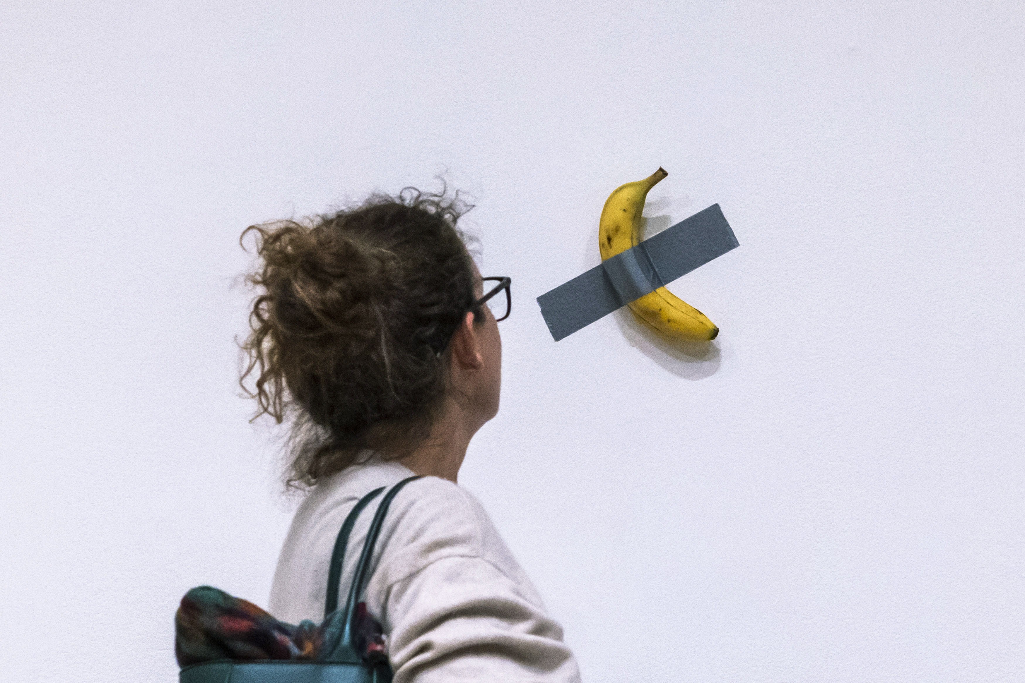A duct-taped banana sells for $6.2 million at an art auction : NPR