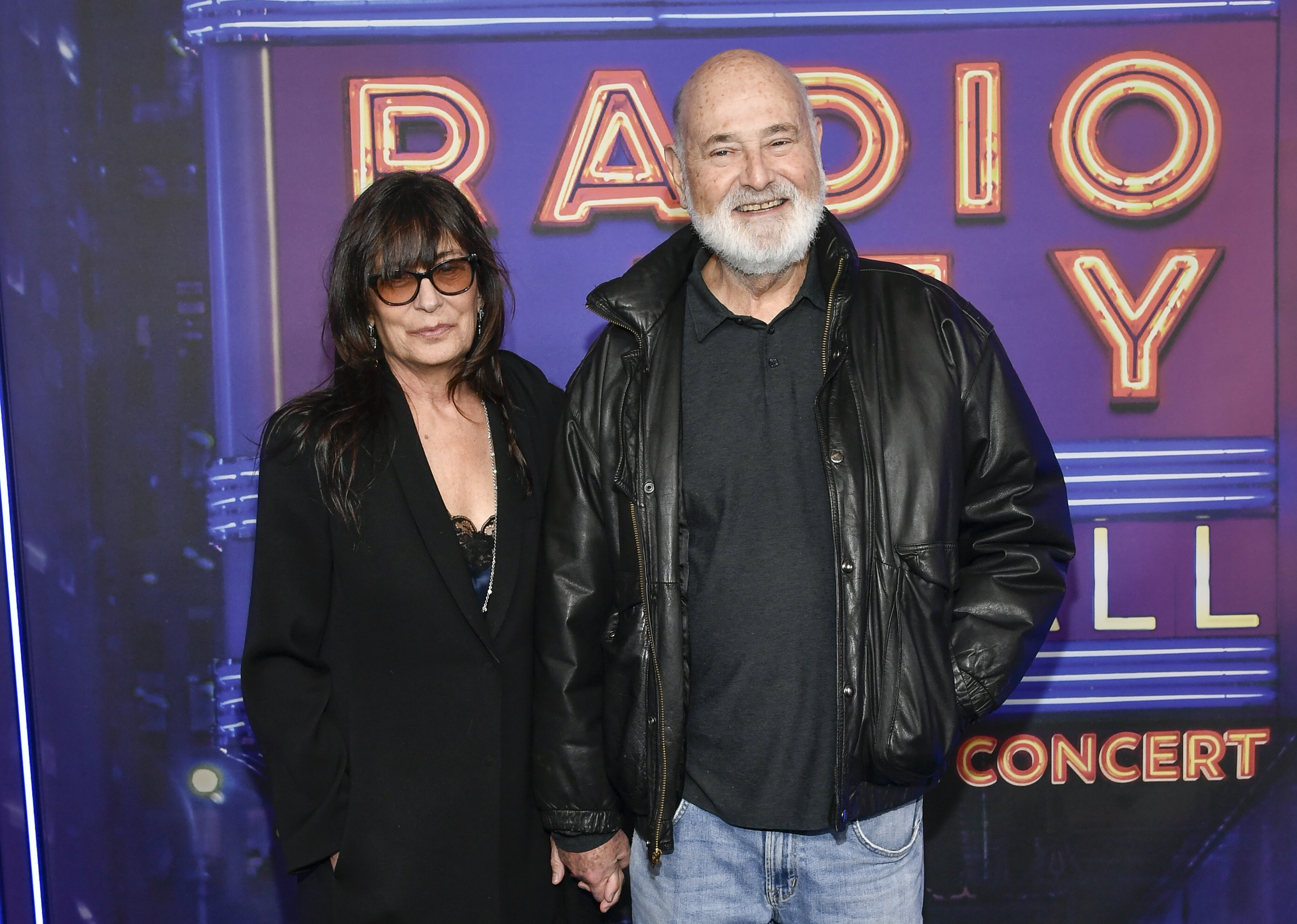 Rob Reiner, right, and wife Michele Singer Reiner attend the SNL50: The Homecoming Concert at Radio City Music Hall on Friday, Feb. 14 in New York.