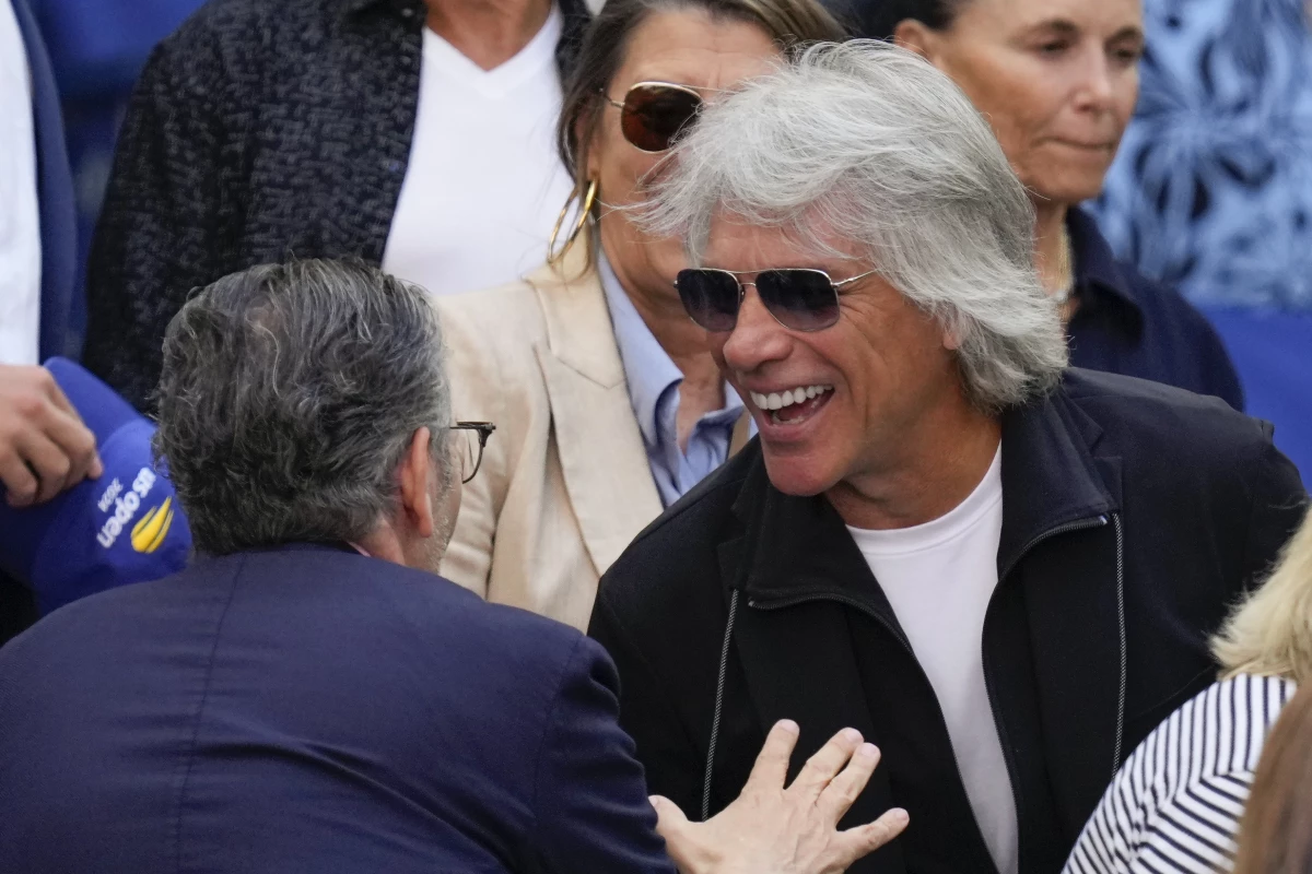 Jon Bon Jovi, pictured at the U.S. Open tennis championships in New York on Sunday, is credited with helping save a woman's life on a Nashville bridge just days later.