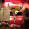An agave Margarita and gin Martini made by mixologist Jacques Bezuidenhout sit on a bar in the Starlight Room of the Sir Francis Drake Hotel in San Francisco, Dec. 20, 2012.