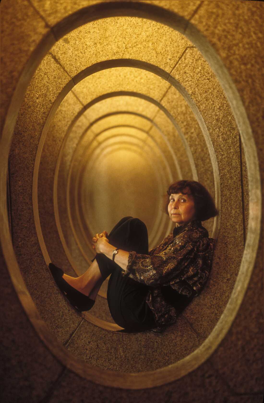 Auditorium RAI in Turin, Settembre Musica 1991. Russian composer Sofia Gubaidulina. (Photo by Marcello Mencarini/Getty Images)