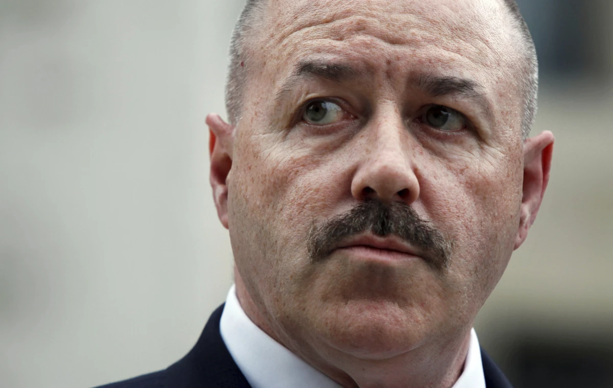 Former New York City police Commissioner Bernard Kerik is shown standing outside the Federal Court in Washington, June 4, 2009.