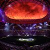 Fireworks go off after Argentina's victory at the 2022 FIFA World Cup in Lusail City, Qatar.