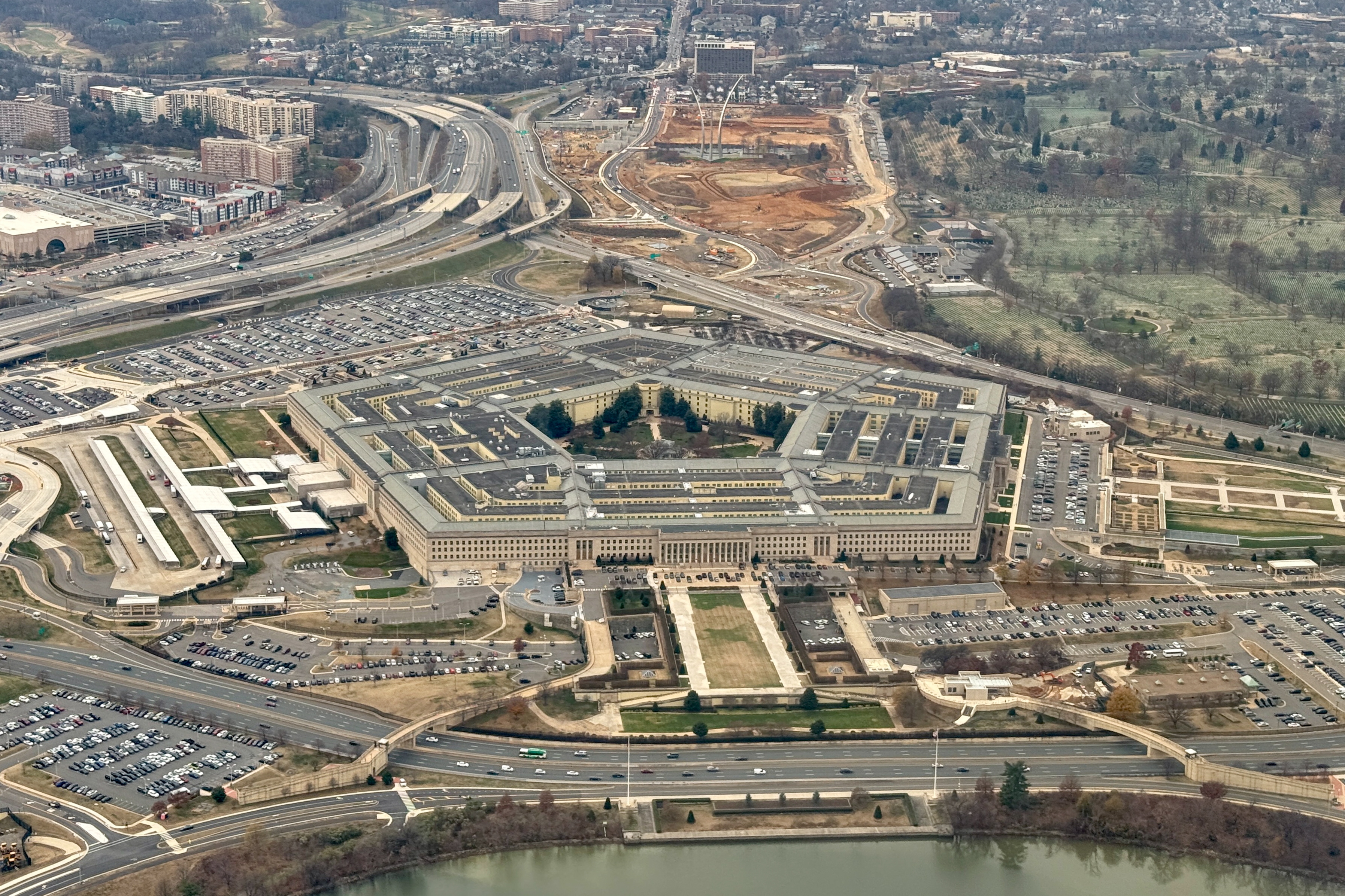 A view of the Pentagon on Dec. 13, 2024, in Washington, D.C.