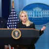 Attorney General Pam Bondi speaks alongside President Donald Trump in the briefing room at the White House in June 2025 in Washington, D.C.