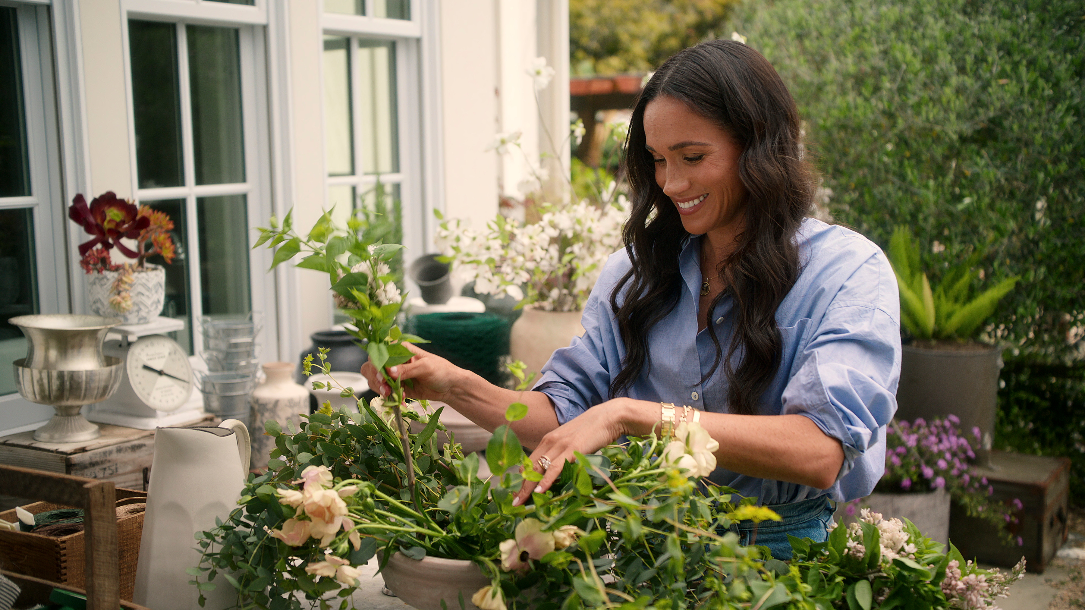 Meghan, Duchess of Sussex in an episode of <em>With Love, Meghan</em>.