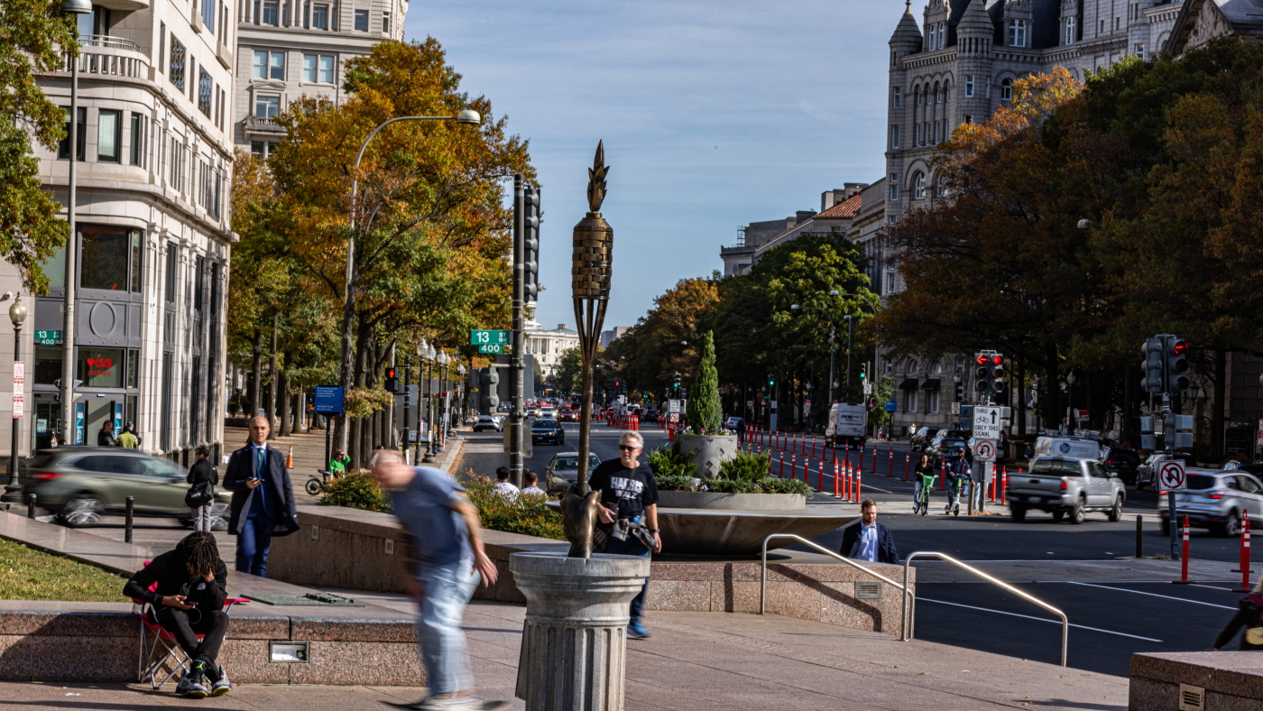Poop Desk Dc Pelosi poop desk joined by tiki torch statue in D.C. : NPR