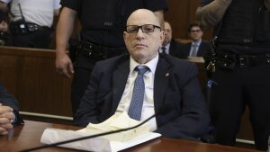 Harvey Weinstein appears in court for a pre-trial hearing on Wednesday, April 9, 2025 in New York.