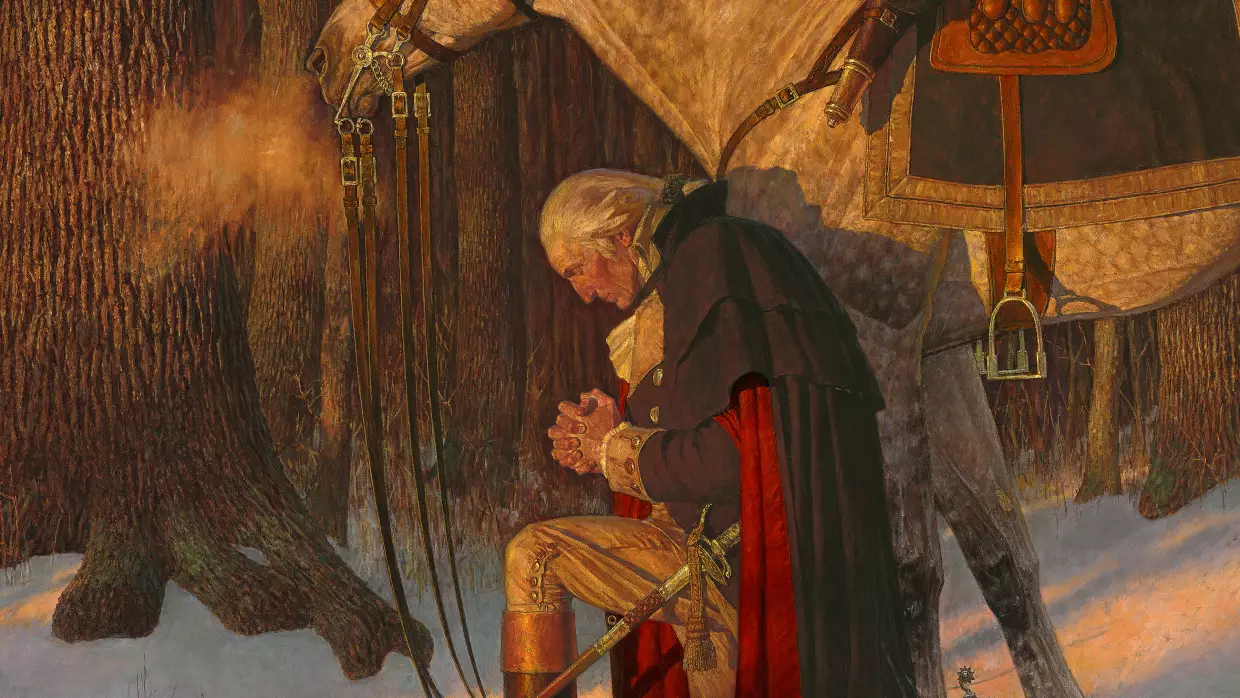 Conservative Christians love this painting of George Washington. The event it depicts may not have happened