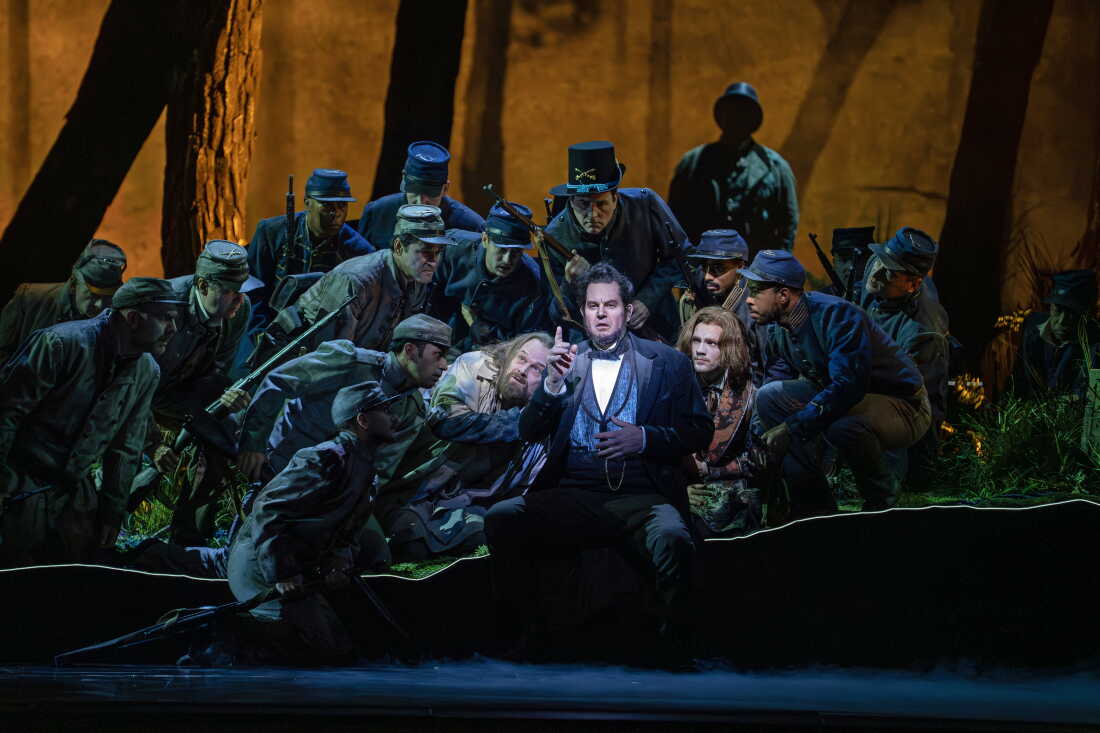 Petter Mattei portrays stars in the Metropolitan Opera production of Lincoln in the Bardo, adapted from George Saunders' surreal novel about the president grieving the loss of his son in the midst of the Civil War.