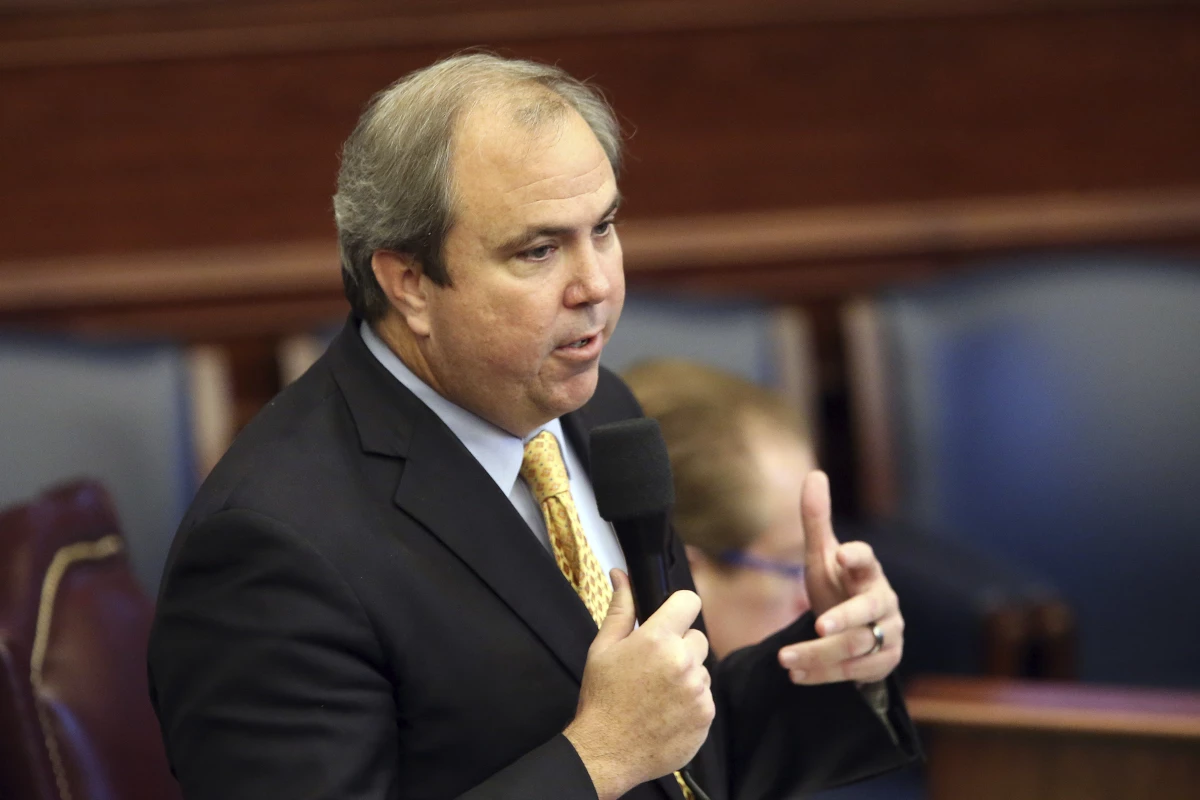 Joe Gruters, shown here in 2020, was elected to Florida's House of Representatives in 2016. On Friday he was elected to serve as the Republican National Committee's new leader.
