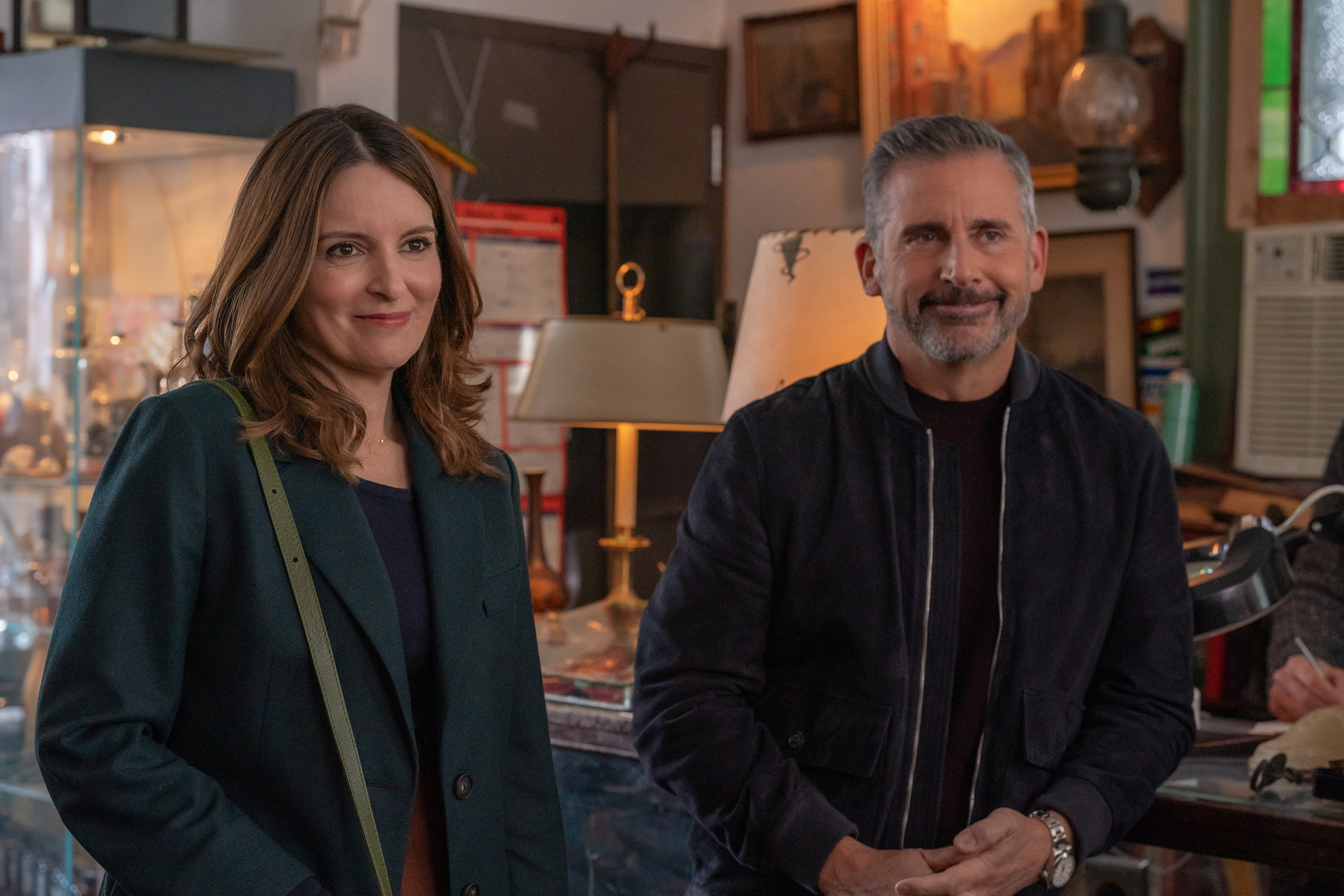 Tina Fey as Kate and Steve Carell as Nick in <em>The Four Seasons.</em>