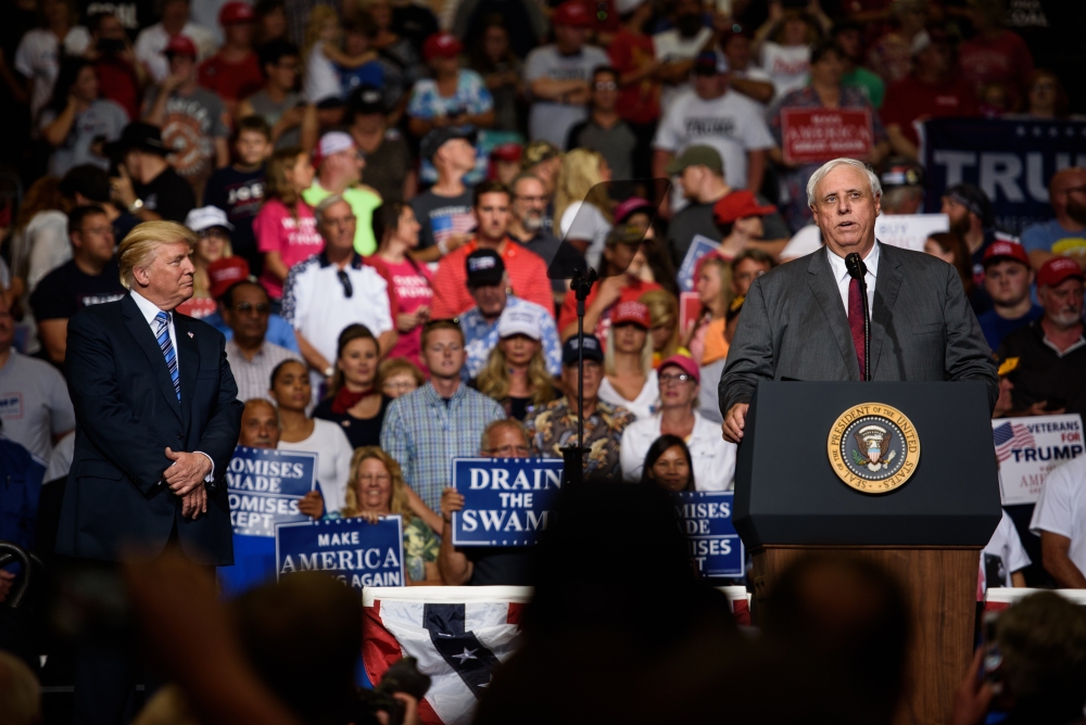West Virginia Governor Jim Justice in 2017. (Getty Images)