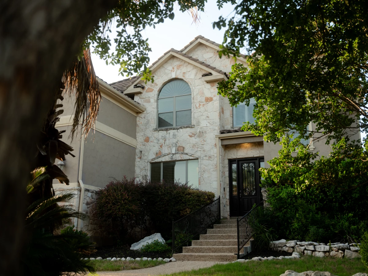 Navy veteran Matthew Kelly's home in San Antonio, Texas. Kelly was left stranded when the VA abruptly ended a mortgage program that's been helping save thousands of vets homes.